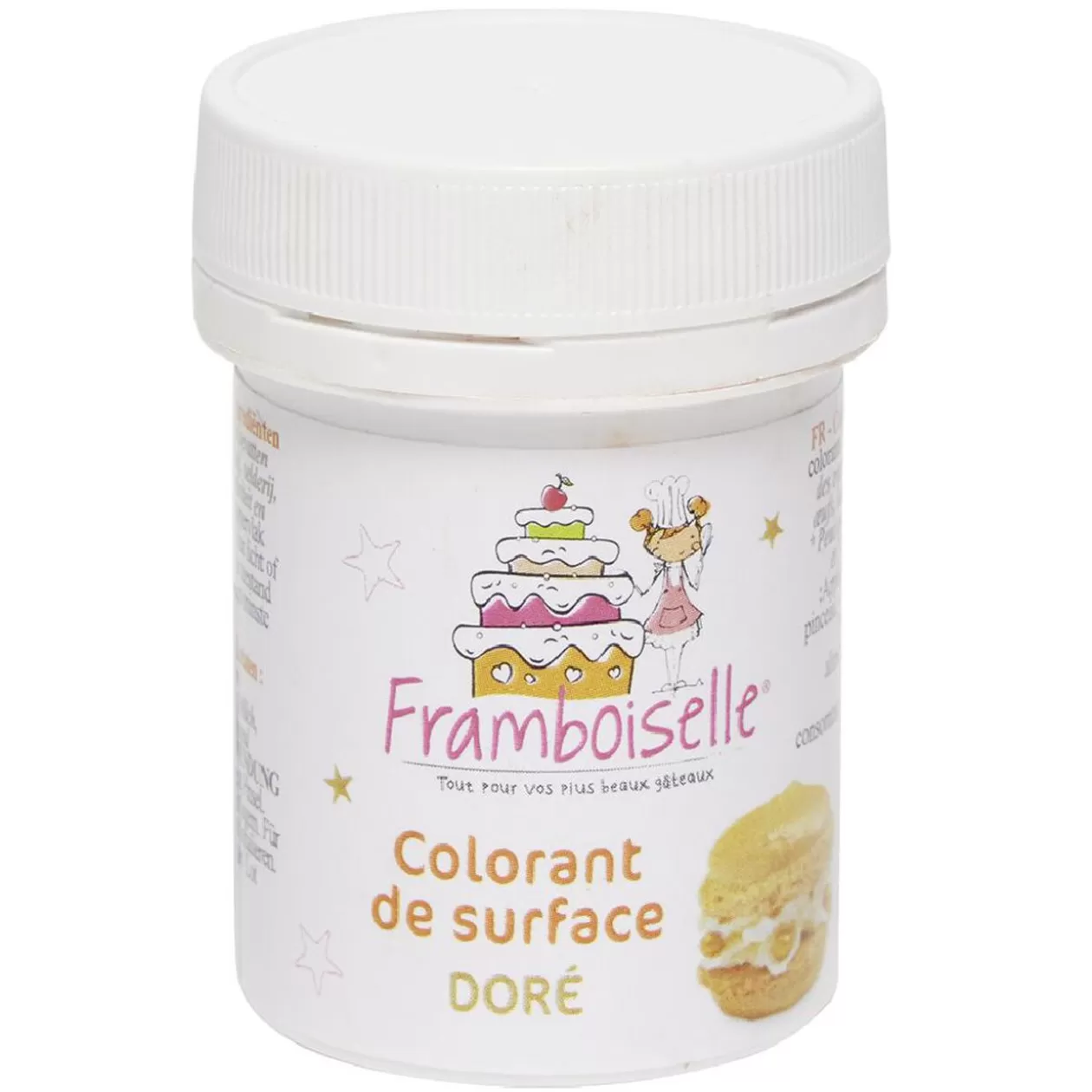 Gifi Colorant alimentaire de surface doré 5g< Préparation Culinaire