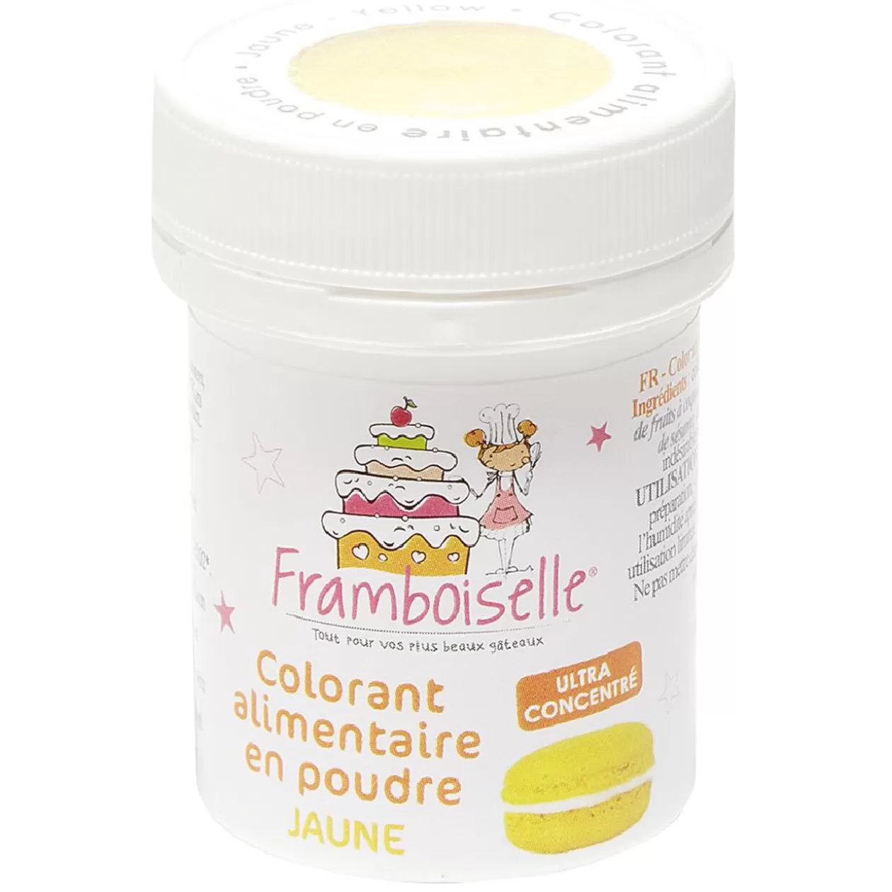 Gifi Colorant alimentaire en poudre jaune< Préparation Culinaire