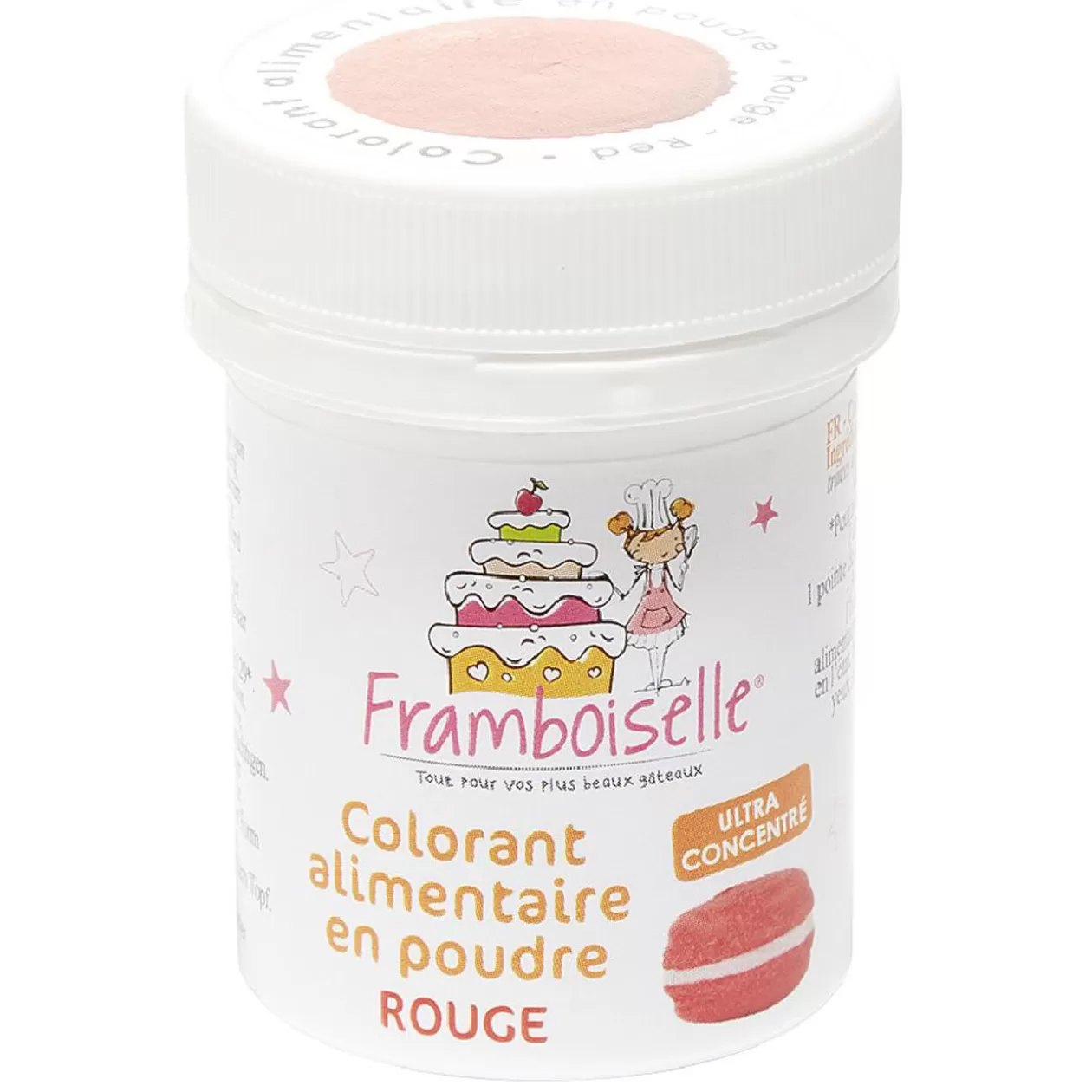 Gifi Colorant alimentaire en poudre rouge< Préparation Culinaire