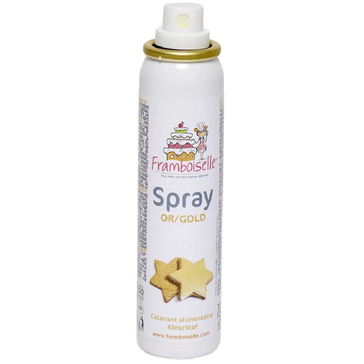 Gifi Colorant alimentaire spray doré 75 ml< Préparation Culinaire