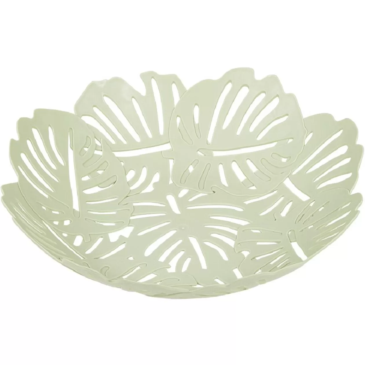 Corbeille à fruits design feuilles vert rose ou beige>Gifi Hot