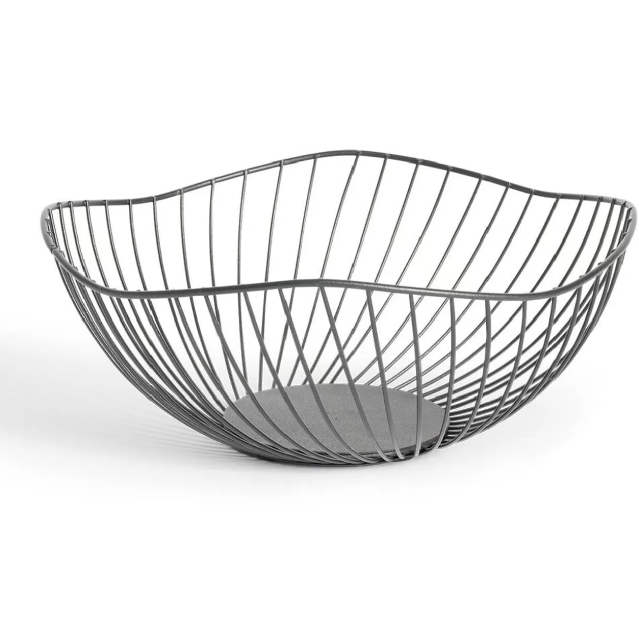 Gifi Corbeille à fruits design filaire métal noir Ø25xH12cm< Rangement De Cuisine
