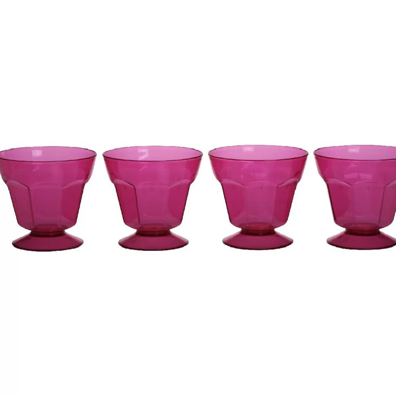 Gifi Coupe à glace plastique rose x4< Vaisselle Et Accessoires De Table