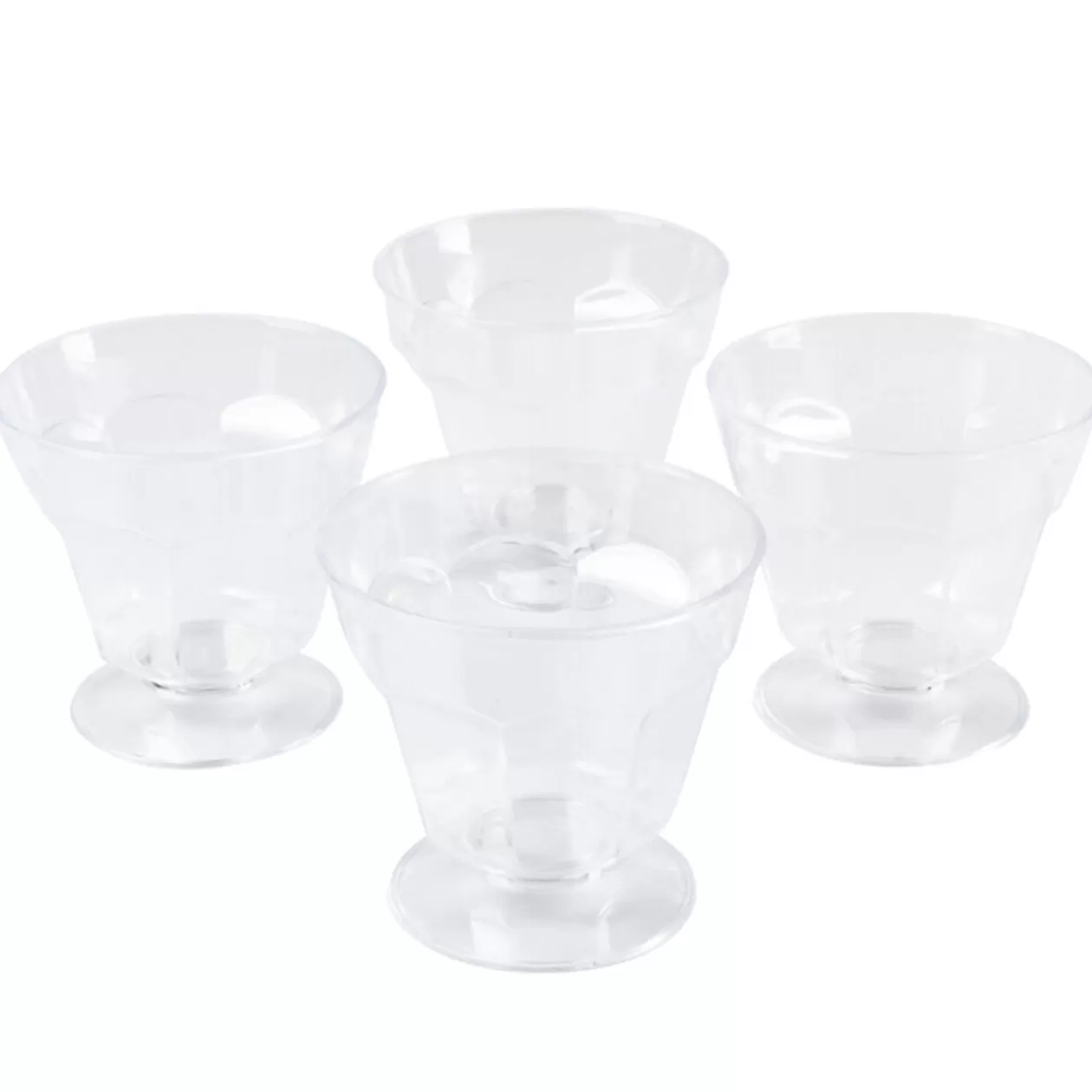 Gifi Coupe à glace plastique transparente x4< Vaisselle Et Accessoires De Table