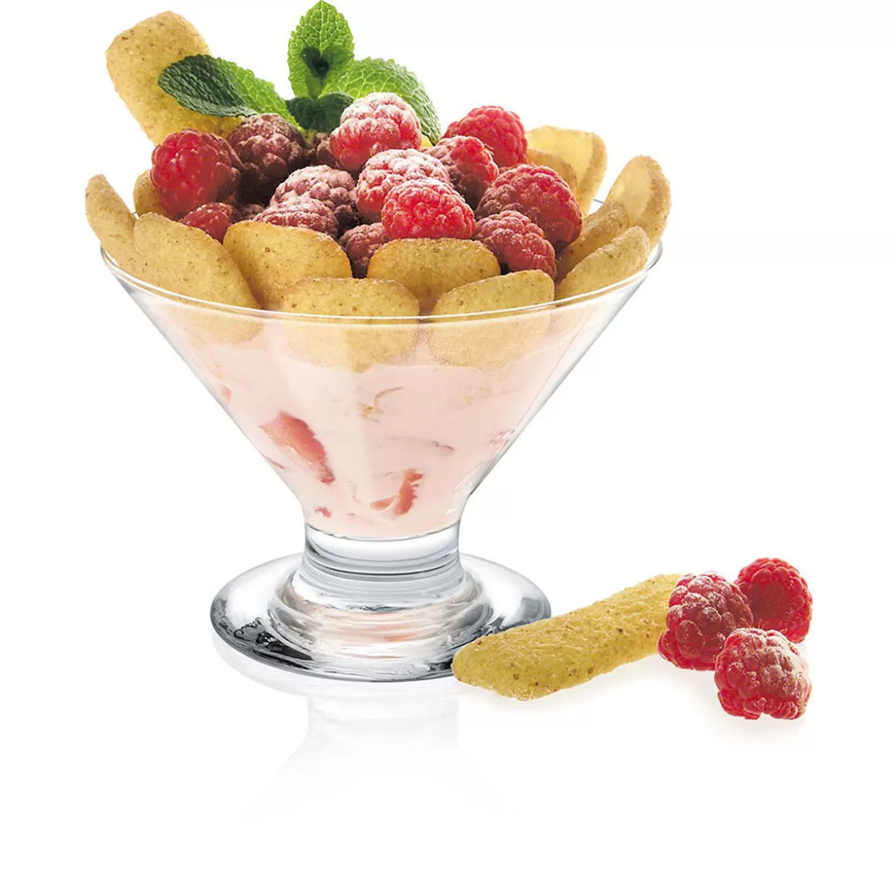 Coupe à glace sur pied en verre>Gifi Online