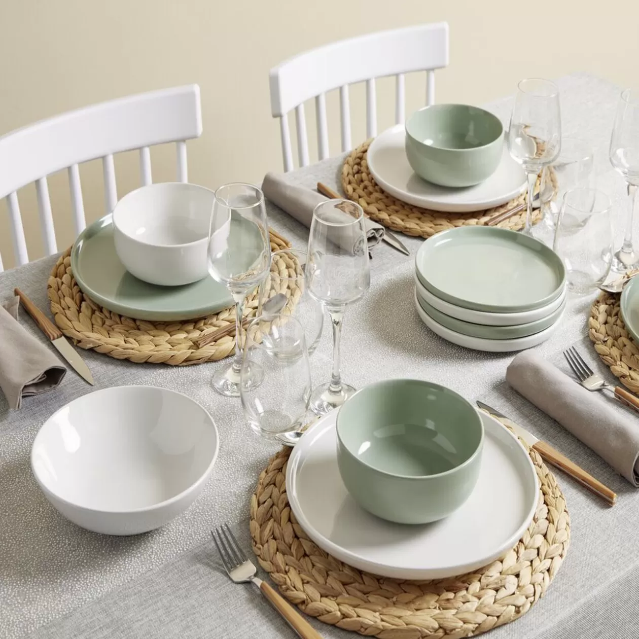 Gifi Coupelle en grès Oslo blanc Ø15xH6cm< Vaisselle Et Accessoires De Table