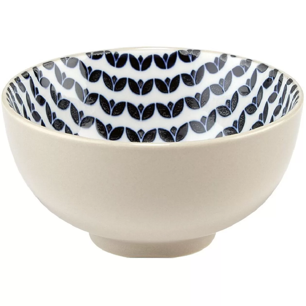 Coupelle en porcelaine décor blanc et bleu>Gifi New