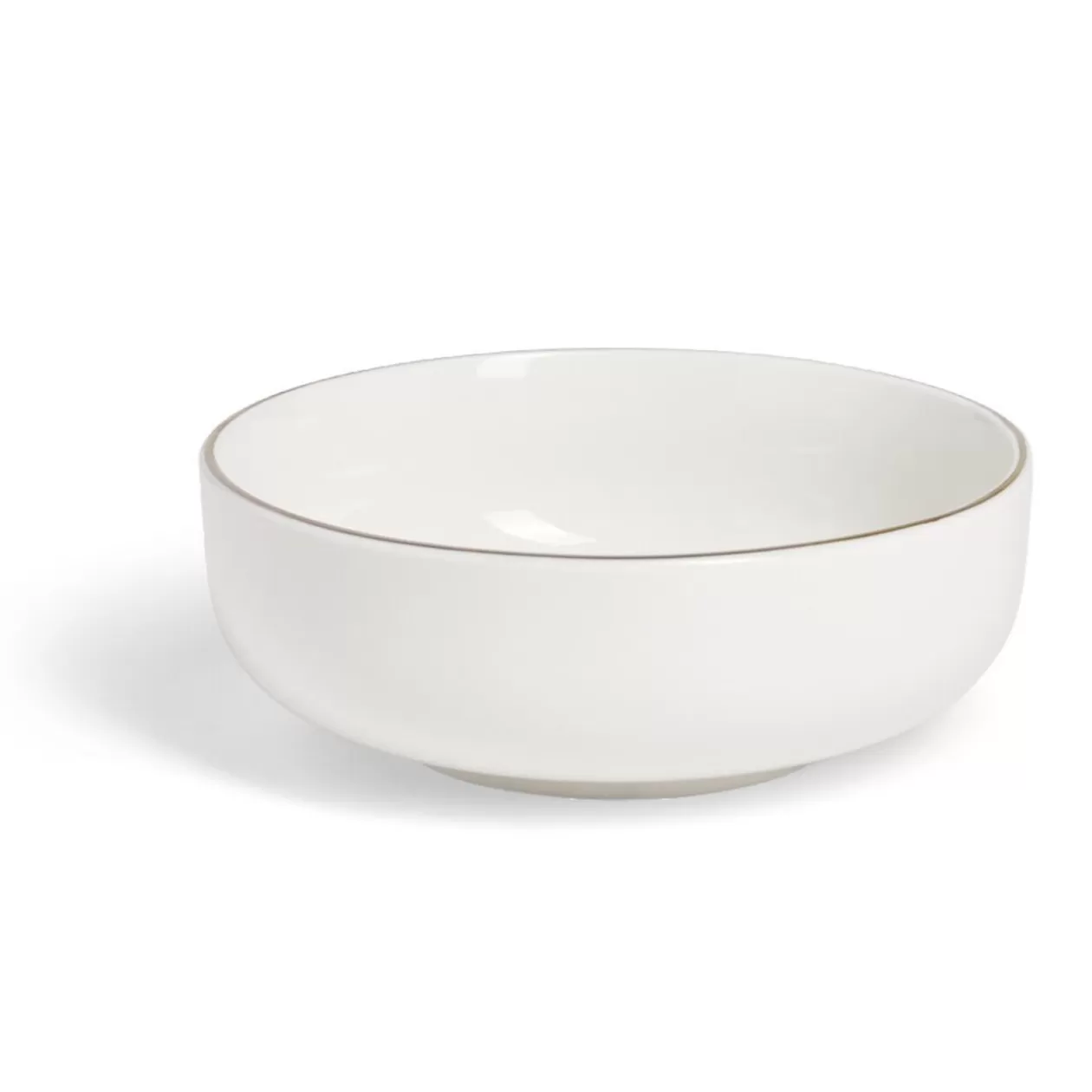 Gifi Coupelle Oslo faïence blanche avec bord doré Ø20cm< Vaisselle Et Accessoires De Table