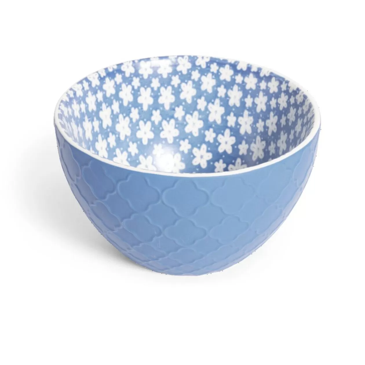 Gifi Coupelle porcelaine motif fleur bleue et blanche Ø13xH7,2cm< Vaisselle Et Accessoires De Table