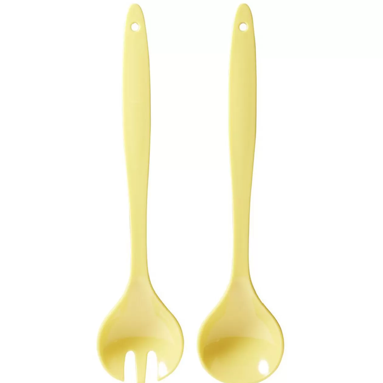 Gifi Couverts à salade en plastique jaune x2< Préparation Culinaire