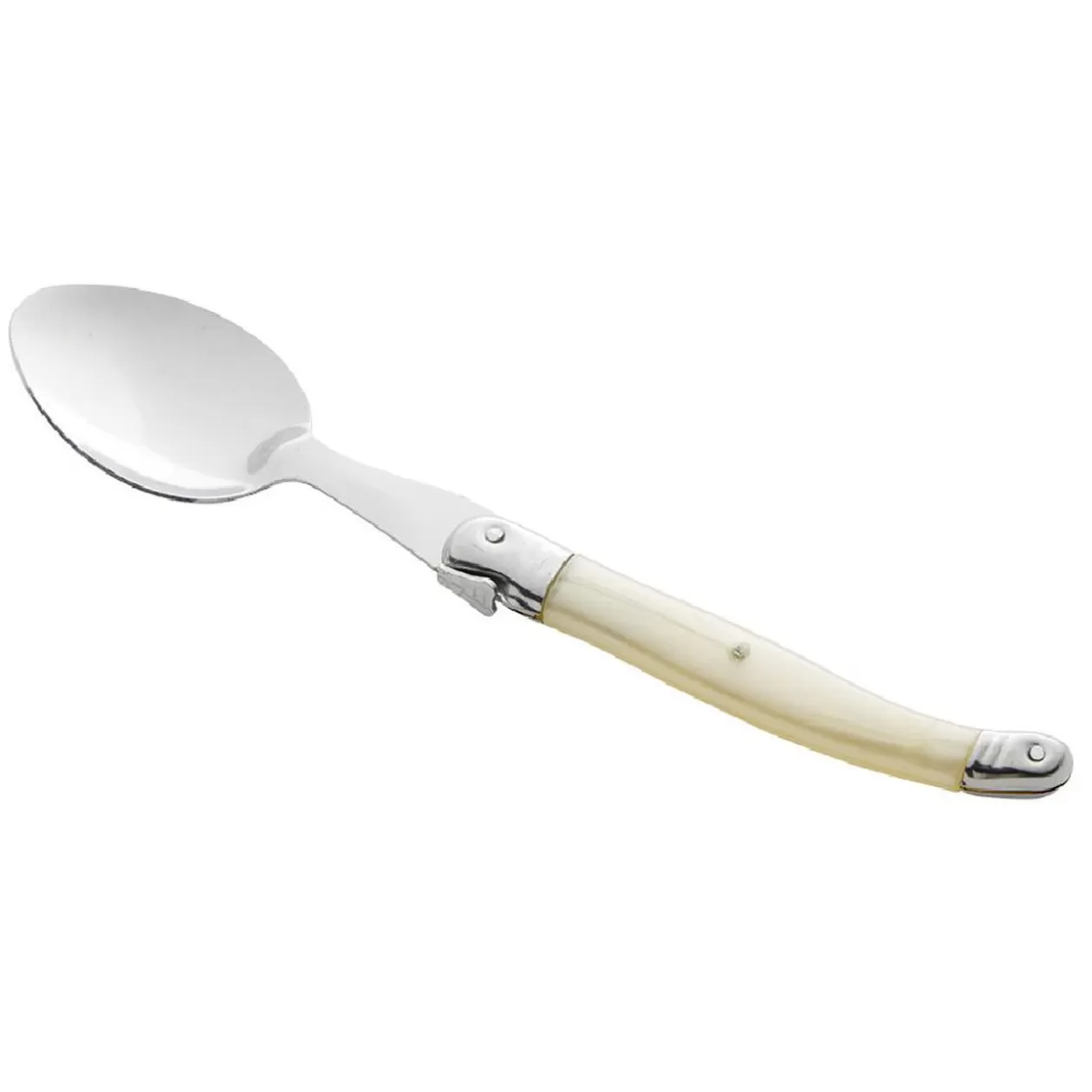 Cuillère Laguiole inox manche ABS ivoire>Gifi Flash Sale
