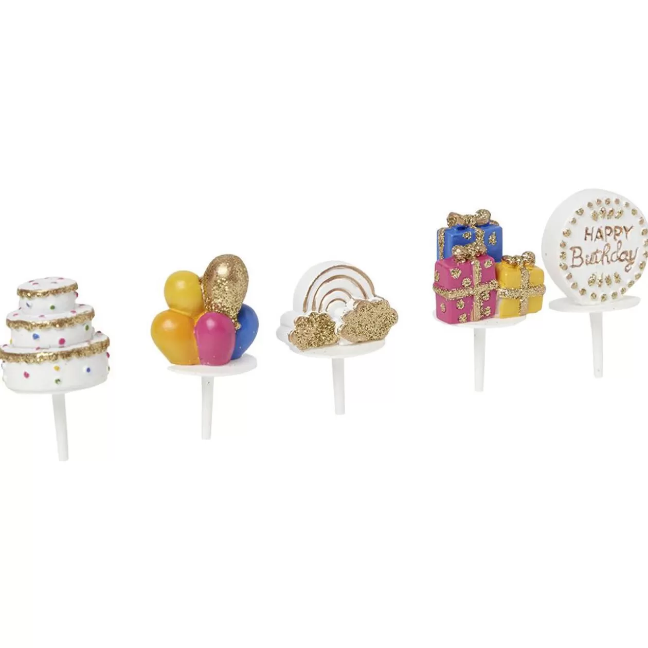 Gifi Décoration pour gâteau d'anniversaire x5< Préparation Culinaire