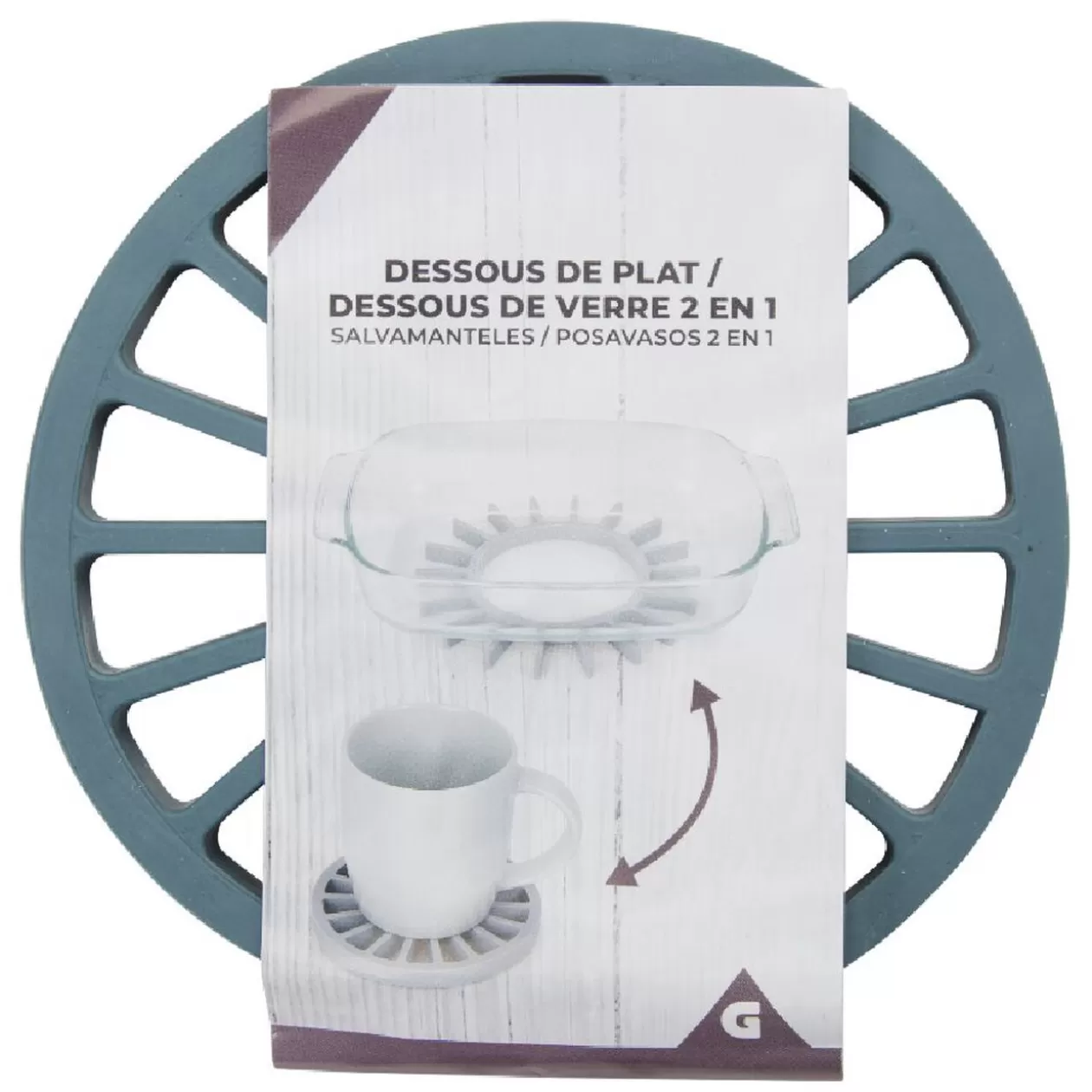 Dessous de plat 2en1 sous-verre>Gifi Flash Sale