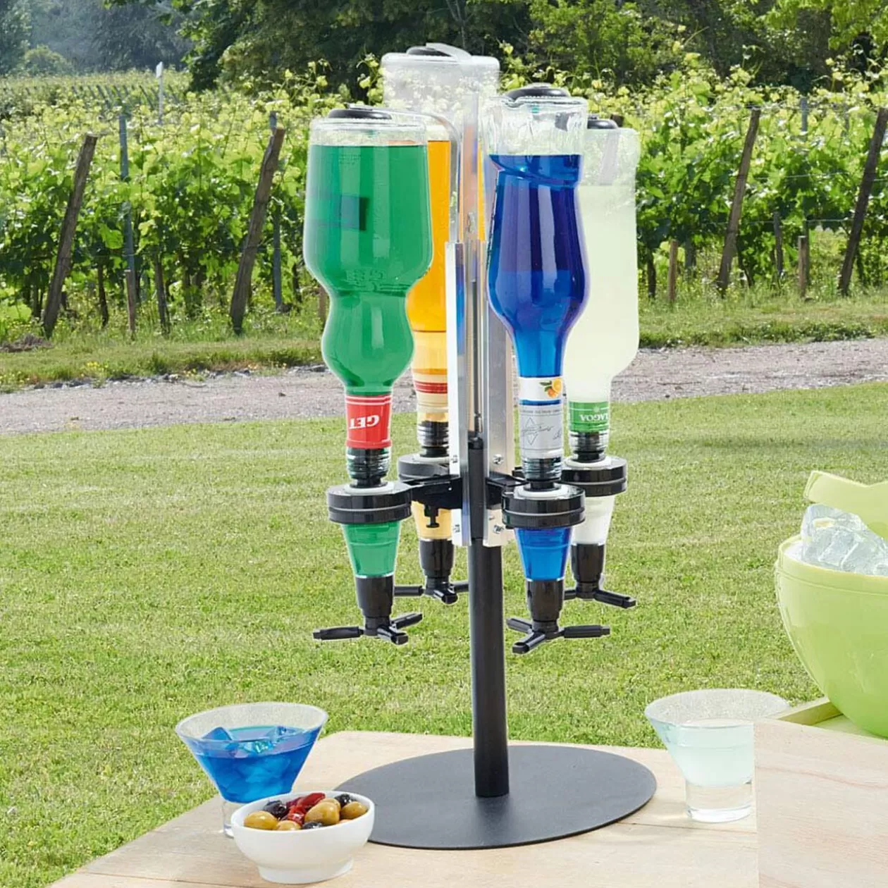 Gifi Distributeur de boisson pour 4 bouteilles 1L< Vaisselle Et Accessoires De Table