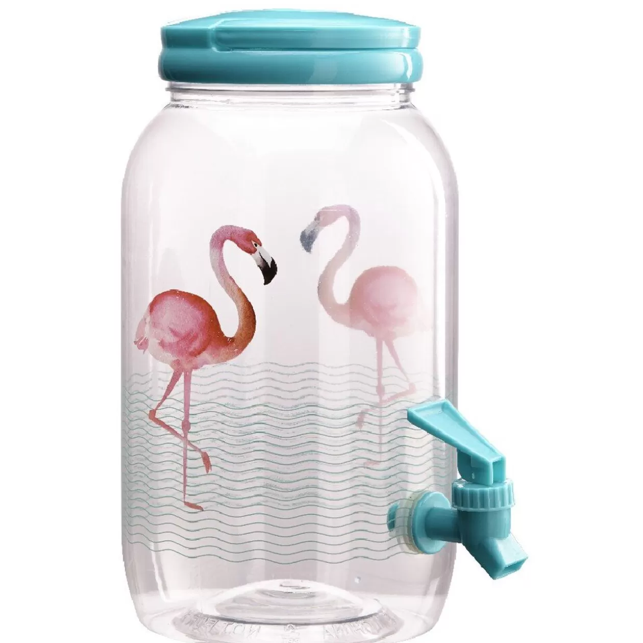 Gifi Distributeur de boisson transparent motif flamant rose 3,5 L< Vaisselle Et Accessoires De Table