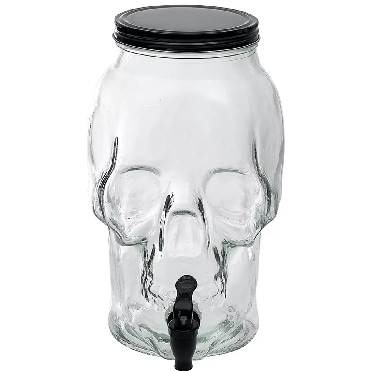 Distributeur de boisson tête de mort en verre 5L>Gifi Shop