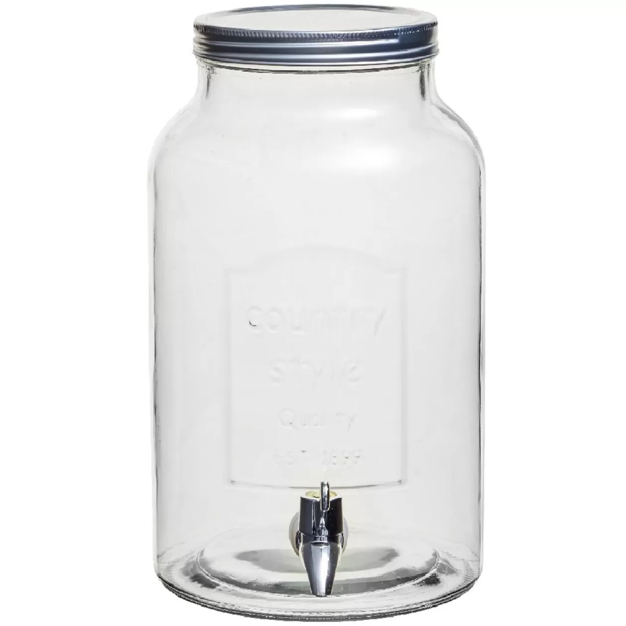 Distributeur de boisson verre couvercle métal 5.5 L>Gifi Outlet