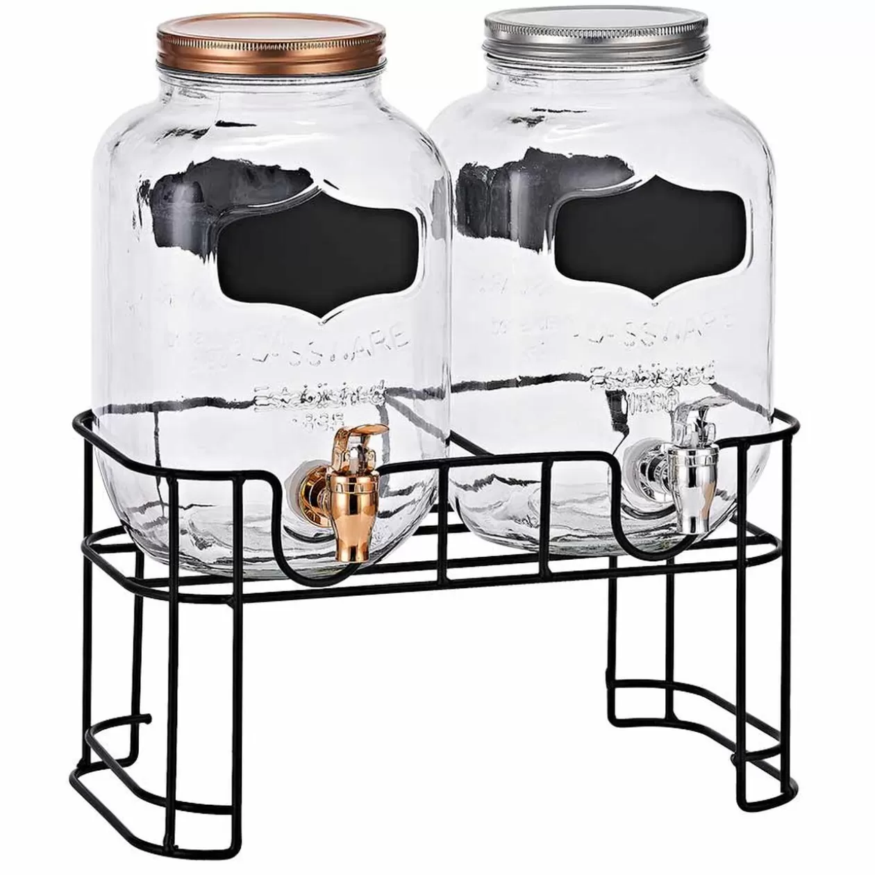 Gifi Distributeur de boissons fontaine x2 avec support< Vaisselle Et Accessoires De Table