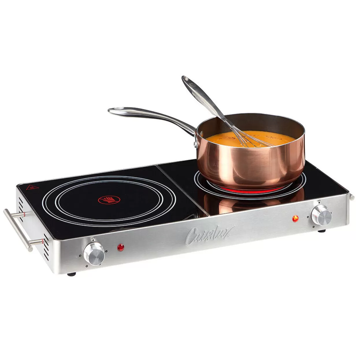 Gifi Double plaque vitrocéramique noire et grise Cuisilux< Petit Électroménager