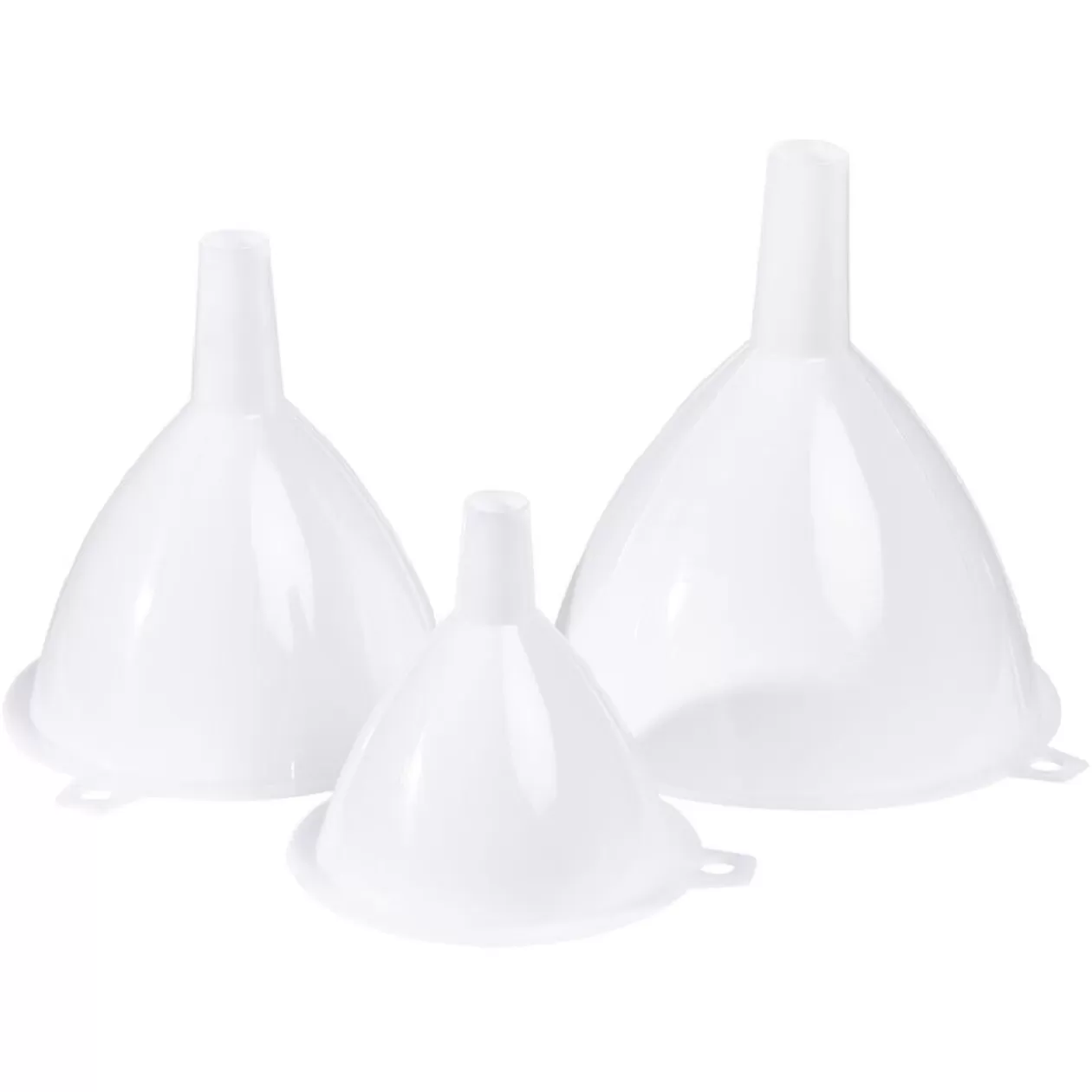 Gifi Entonnoir en plastique blanc x3< Préparation Culinaire