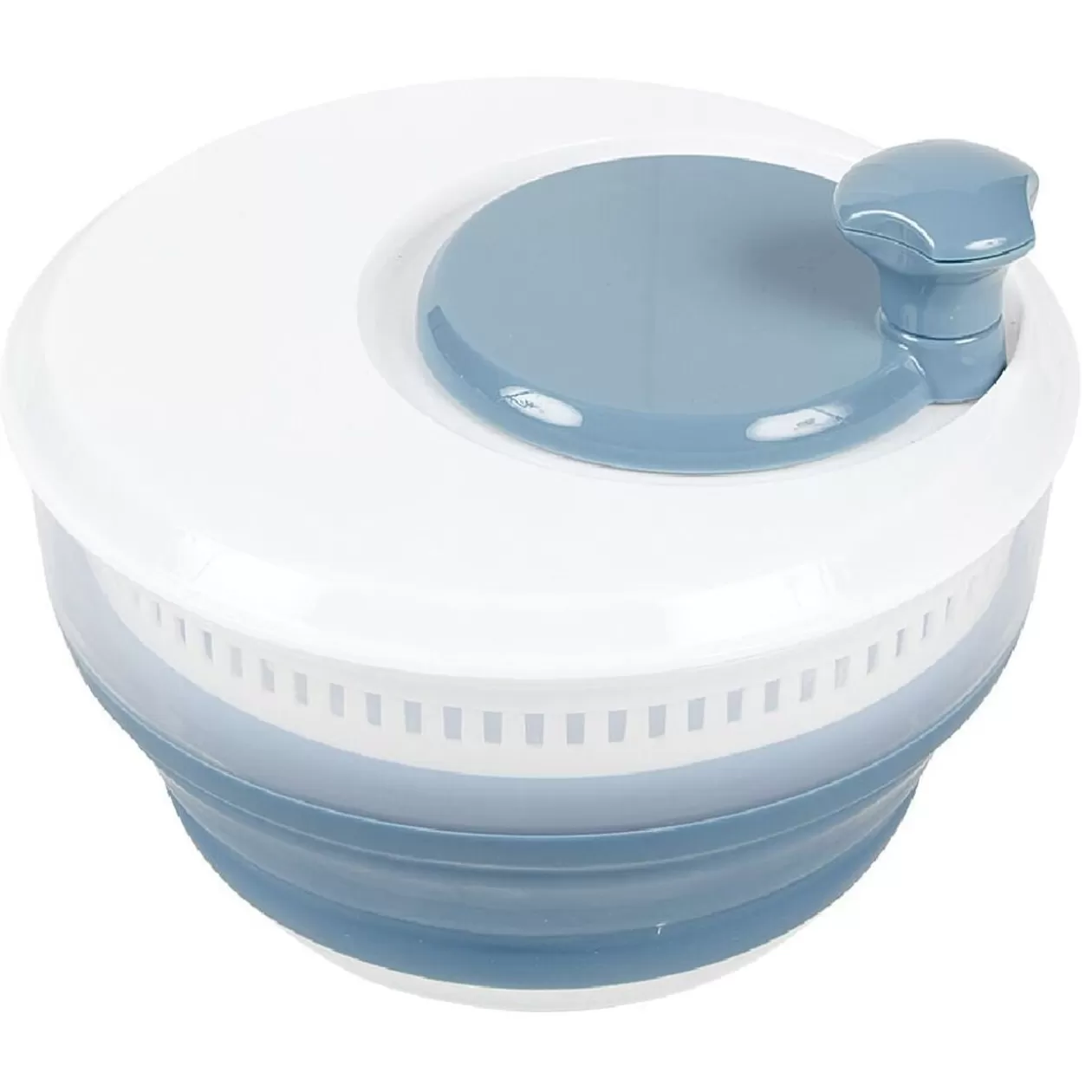 Gifi Essoreuse à salade rétractable 3,5 L bleu et blanc< Préparation Culinaire