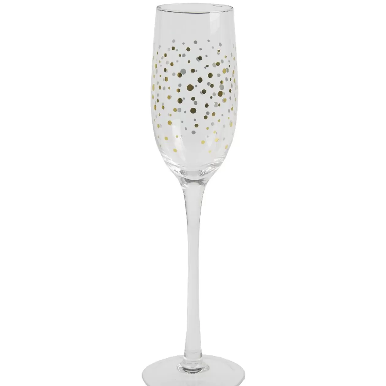 Gifi Flûte à champagne pois doré x4< Vaisselle Et Accessoires De Table