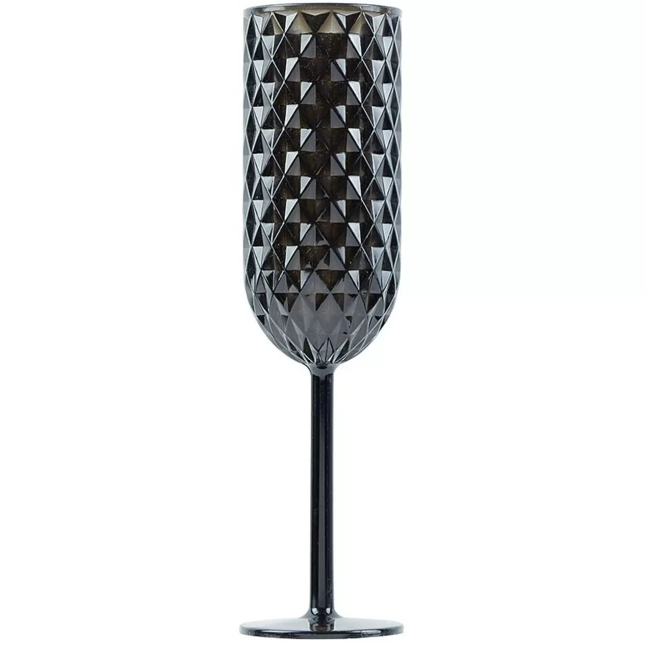 Gifi Flûte de champagne en plastique design diamant x6< Vaisselle Et Accessoires De Table