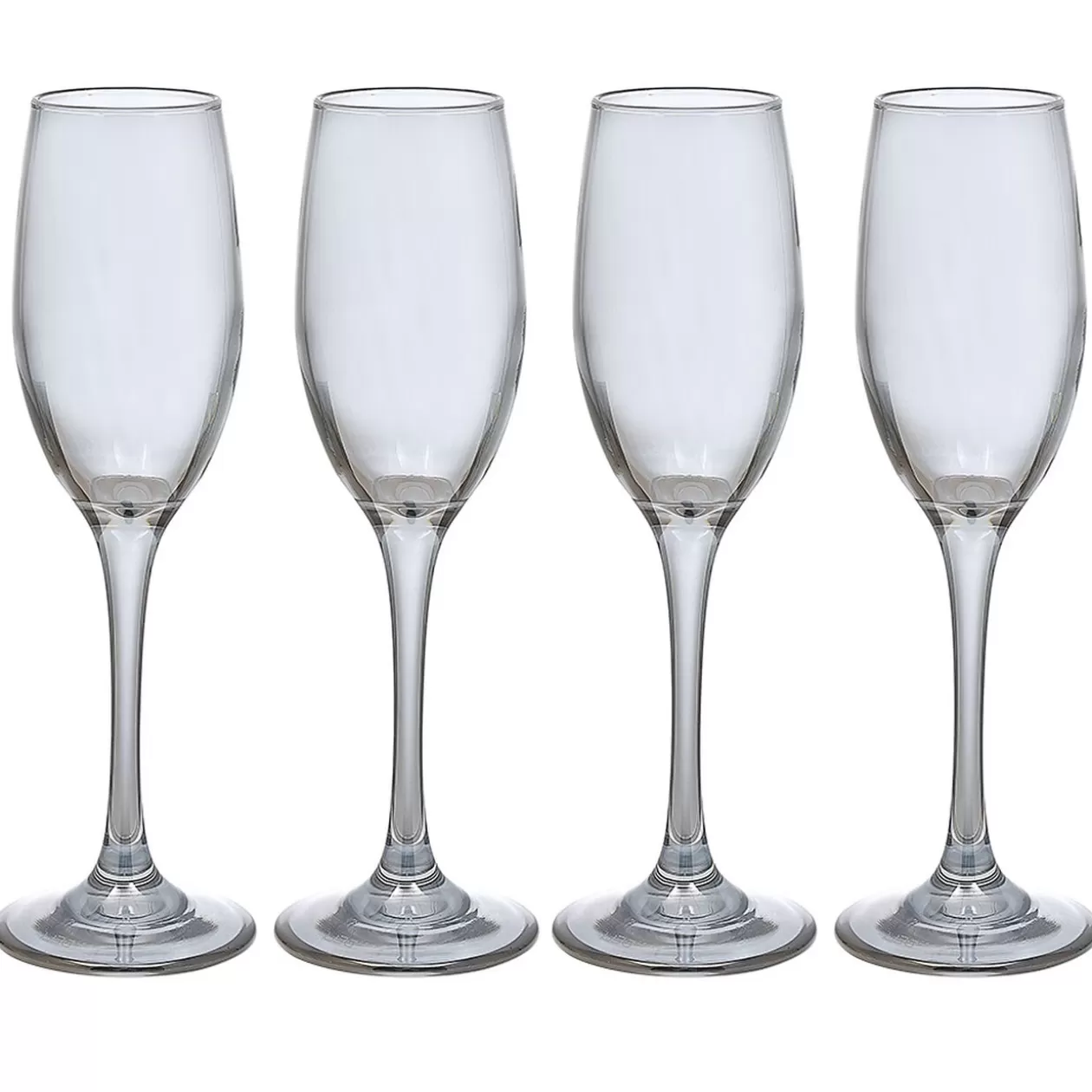 Flûte en verre argenté x4>Gifi Cheap