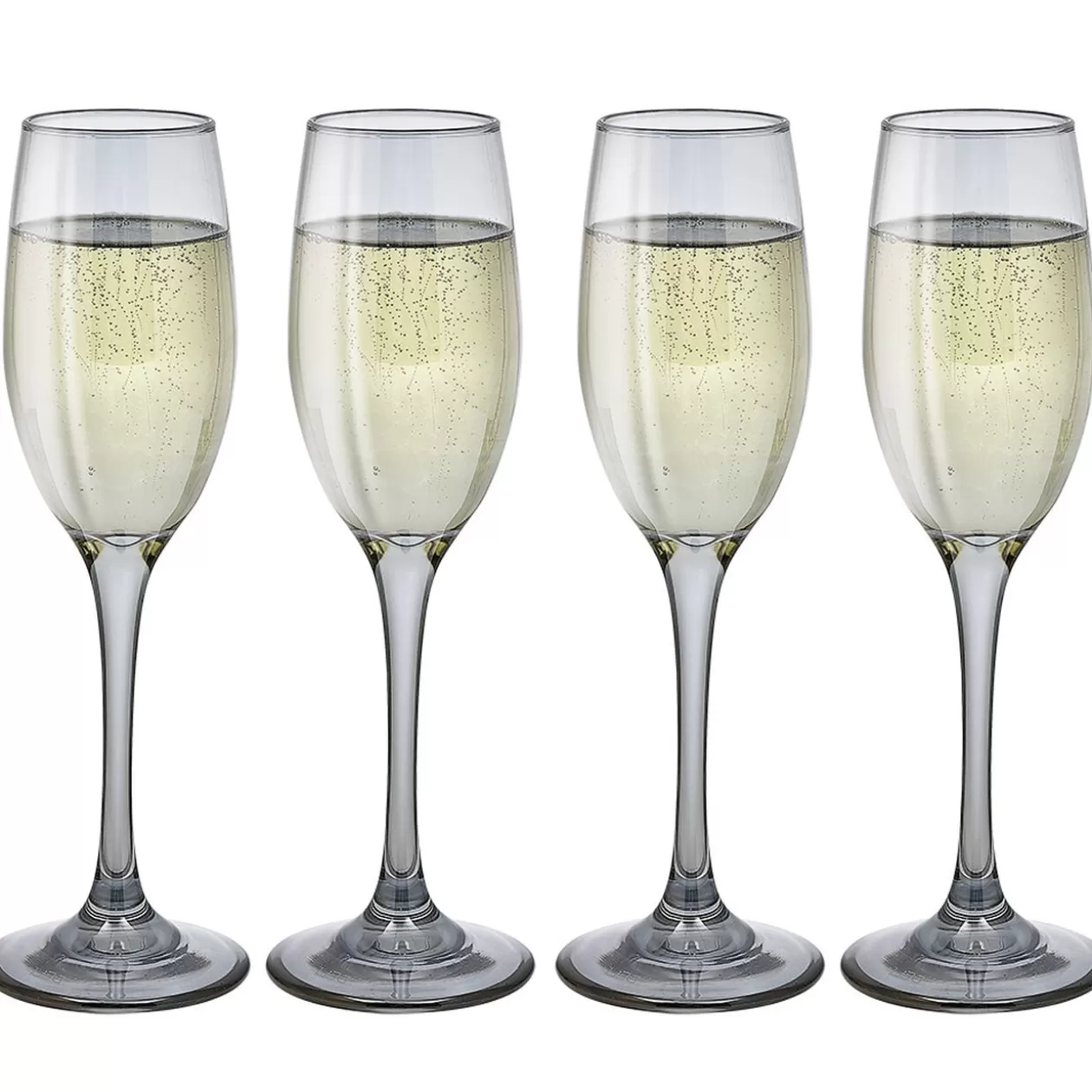 Flûte en verre argenté x4>Gifi Cheap