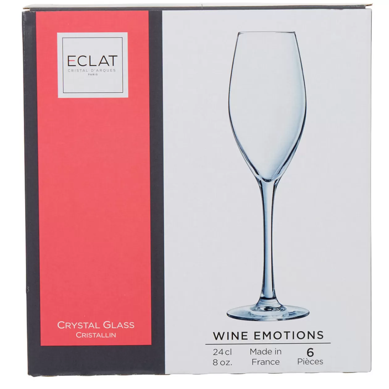 Gifi Flûte verre à vin cristallin gamme Wine Emotion 24 cl x6< Vaisselle Et Accessoires De Table