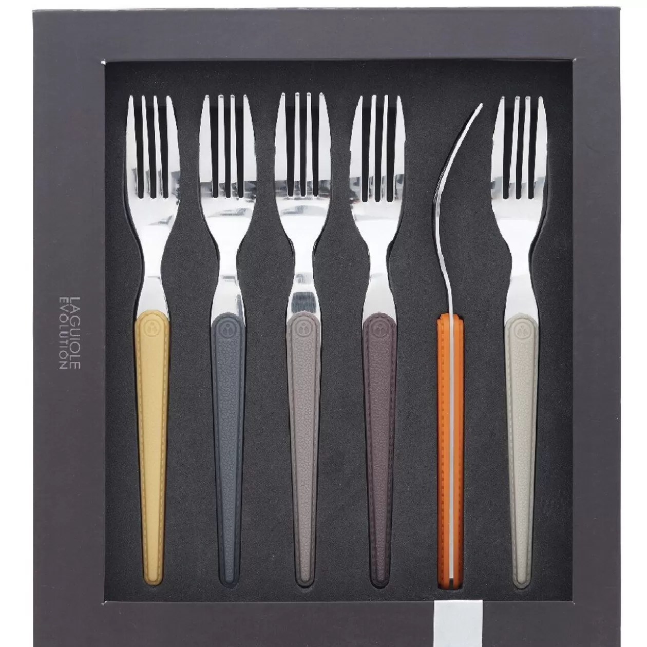 Fourchette multicolore x6 laguiole>Gifi Clearance