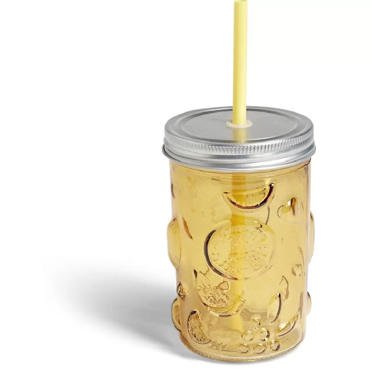 Gifi Gobelet 500ml en verre couvercle métal avec paille - 3 coloris< Vaisselle Et Accessoires De Table