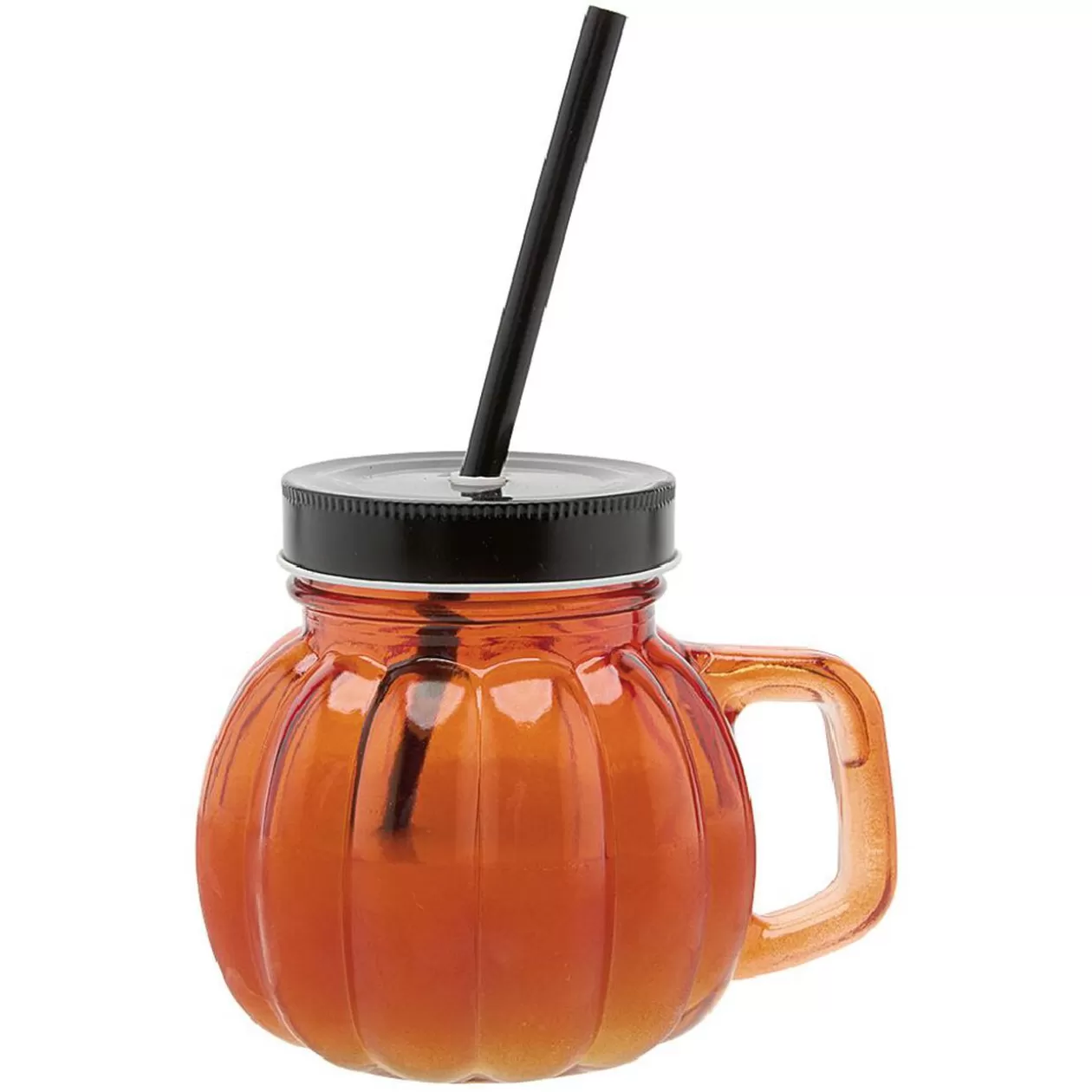 Gifi Gobelet avec paille en forme de citrouille orange 500 ml< Vaisselle Et Accessoires De Table