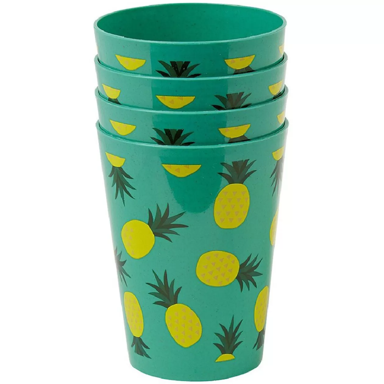 Gifi Gobelet bleu Ananas Summer smile x 4< Vaisselle Et Accessoires De Table