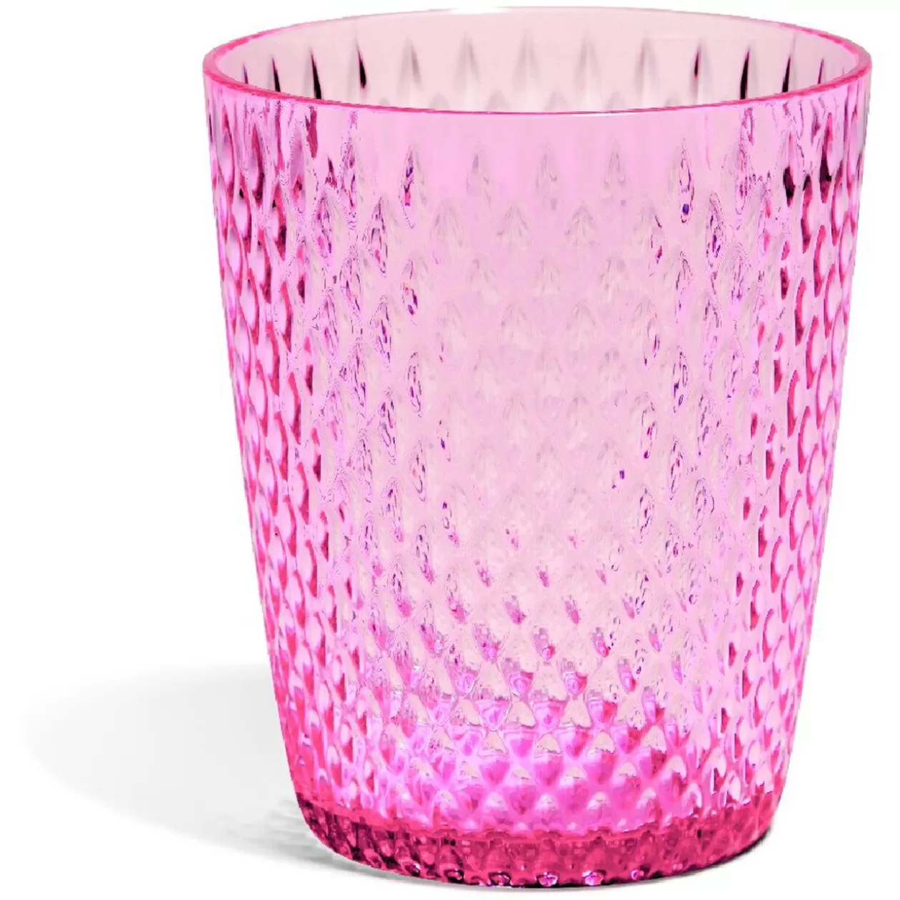 Gobelet en plastique rose effet martelé>Gifi Outlet