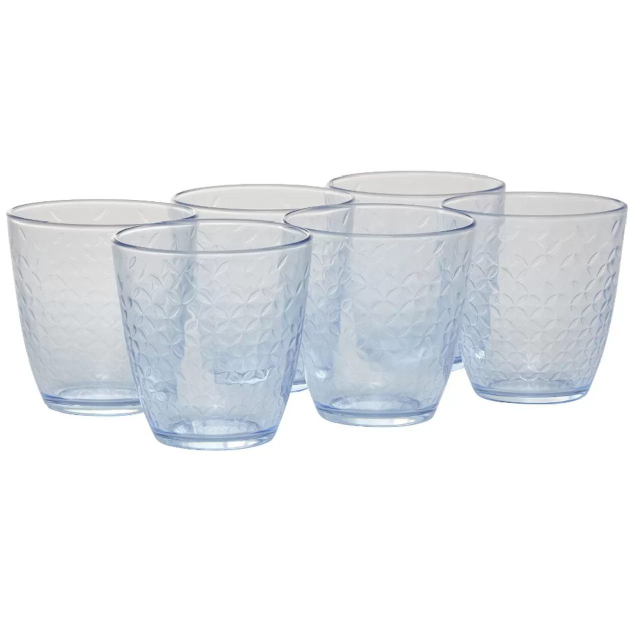 Gifi Gobelet en verre Ambre design epona transparent bleu x6< Vaisselle Et Accessoires De Table