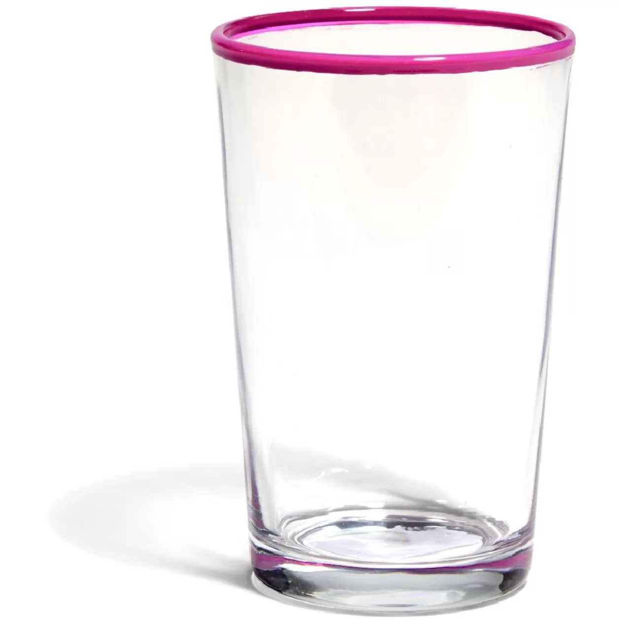 Gobelet en verre bord coloré 30 cl x 3>Gifi Discount