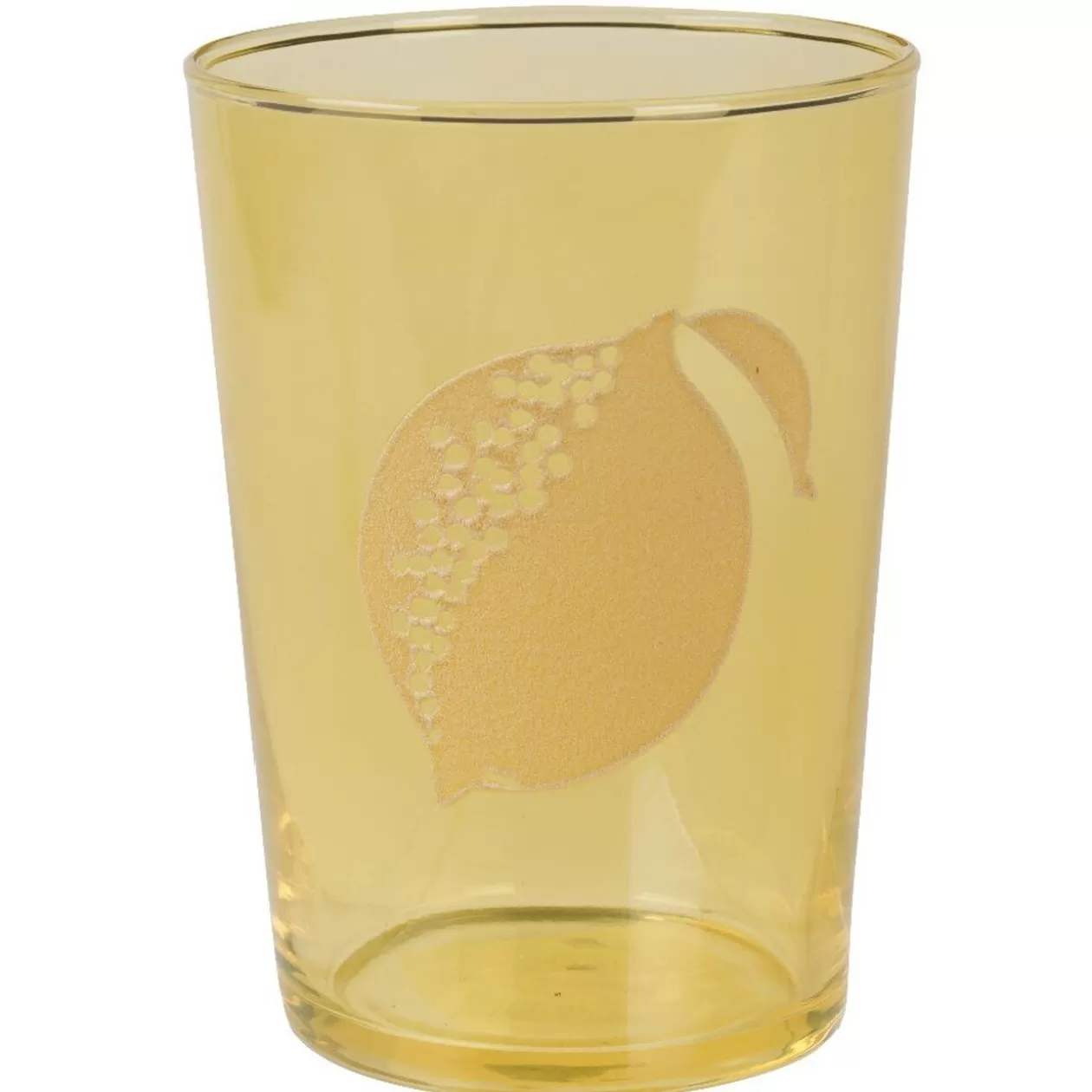 Gobelet en verre décor citron>Gifi Sale