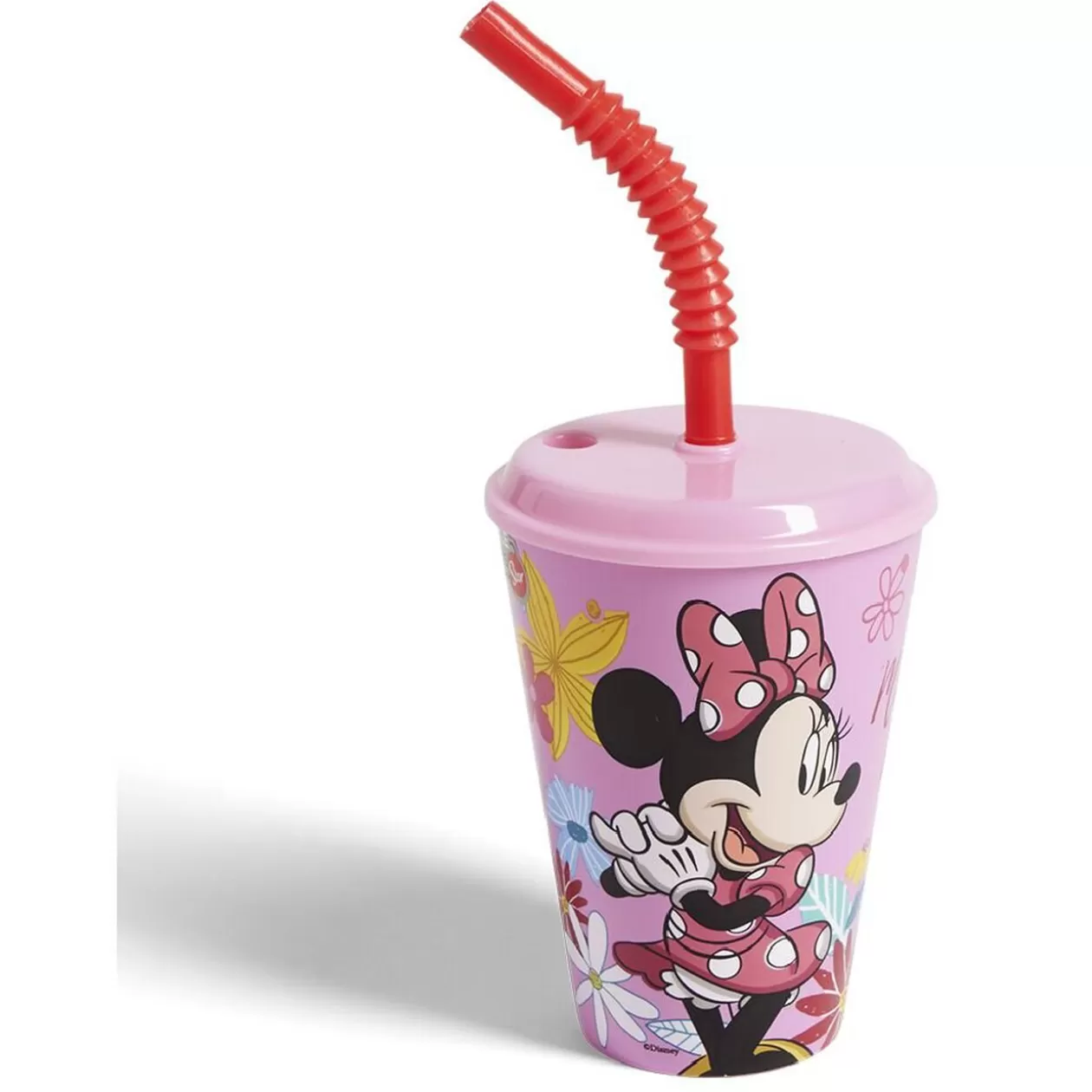 Gobelet enfant avec paille Minnie Mouse Ø9xH16,3cm>Gifi Shop