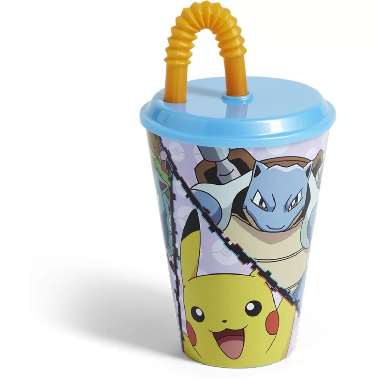 Gifi Gobelet enfant avec paille Pokémon Ø9xH16,3cm< Vaisselle Et Accessoires De Table