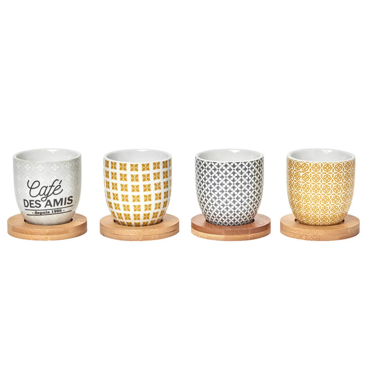 Gifi Gobelet expresso Bistrot du coin 11 cl x4< Vaisselle Et Accessoires De Table