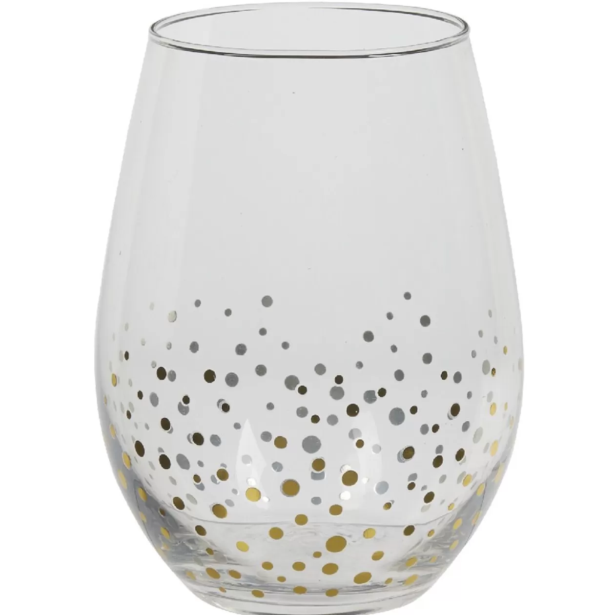 Gifi Gobelet ovales pois doré x4< Vaisselle Et Accessoires De Table