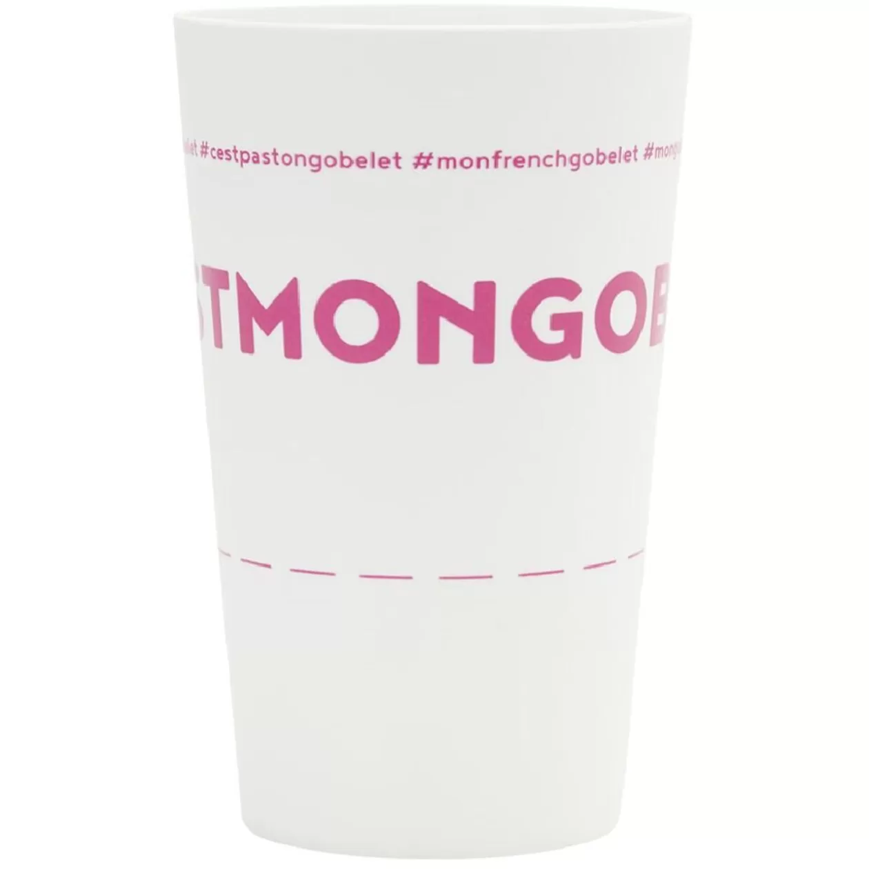 Gobelet plastique inscription #CESTMONGOBELET 33cl>Gifi Cheap