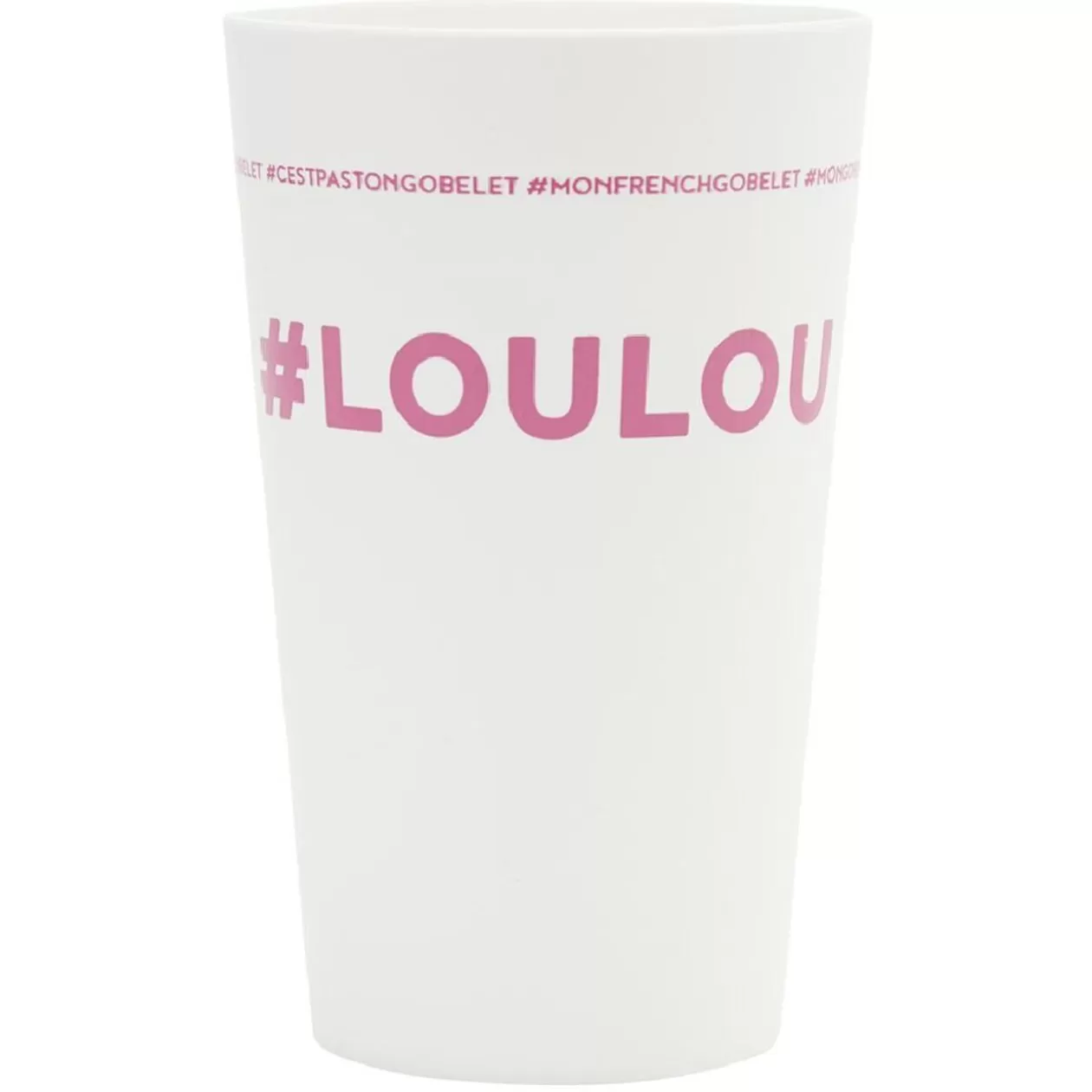 Gifi Gobelet plastique inscription #LOULOU 33cl< Vaisselle Et Accessoires De Table