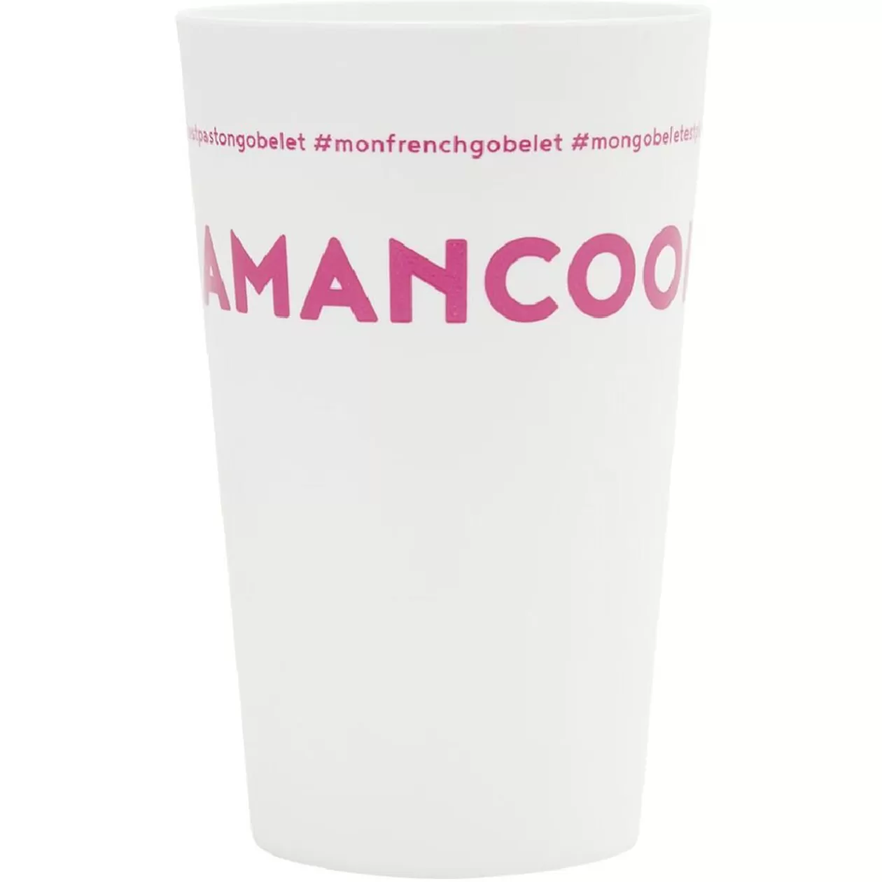 Gobelet plastique inscription #MAMANCOOL 33cl>Gifi Fashion