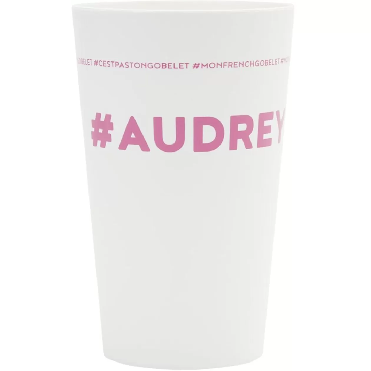 Gobelet plastique prénom #AUDREY 33cl>Gifi Discount