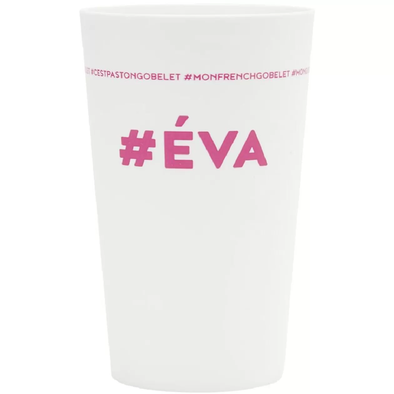 Gobelet plastique prénom #EVA 33cl>Gifi Store