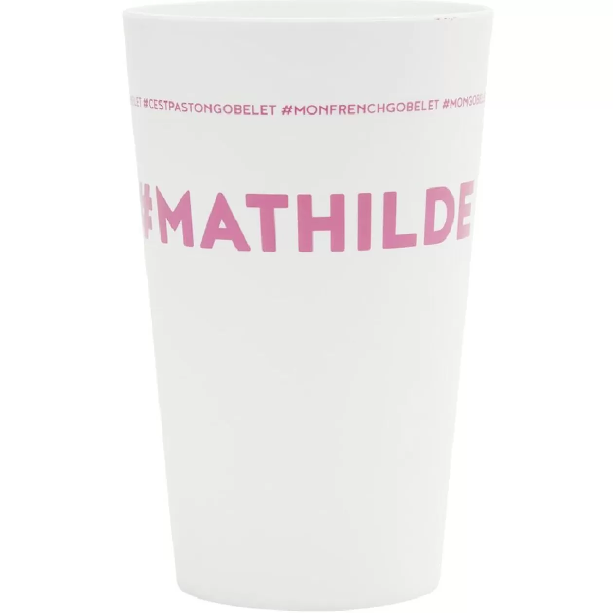 Gobelet plastique prénom #MATHILDE 33cl>Gifi Store