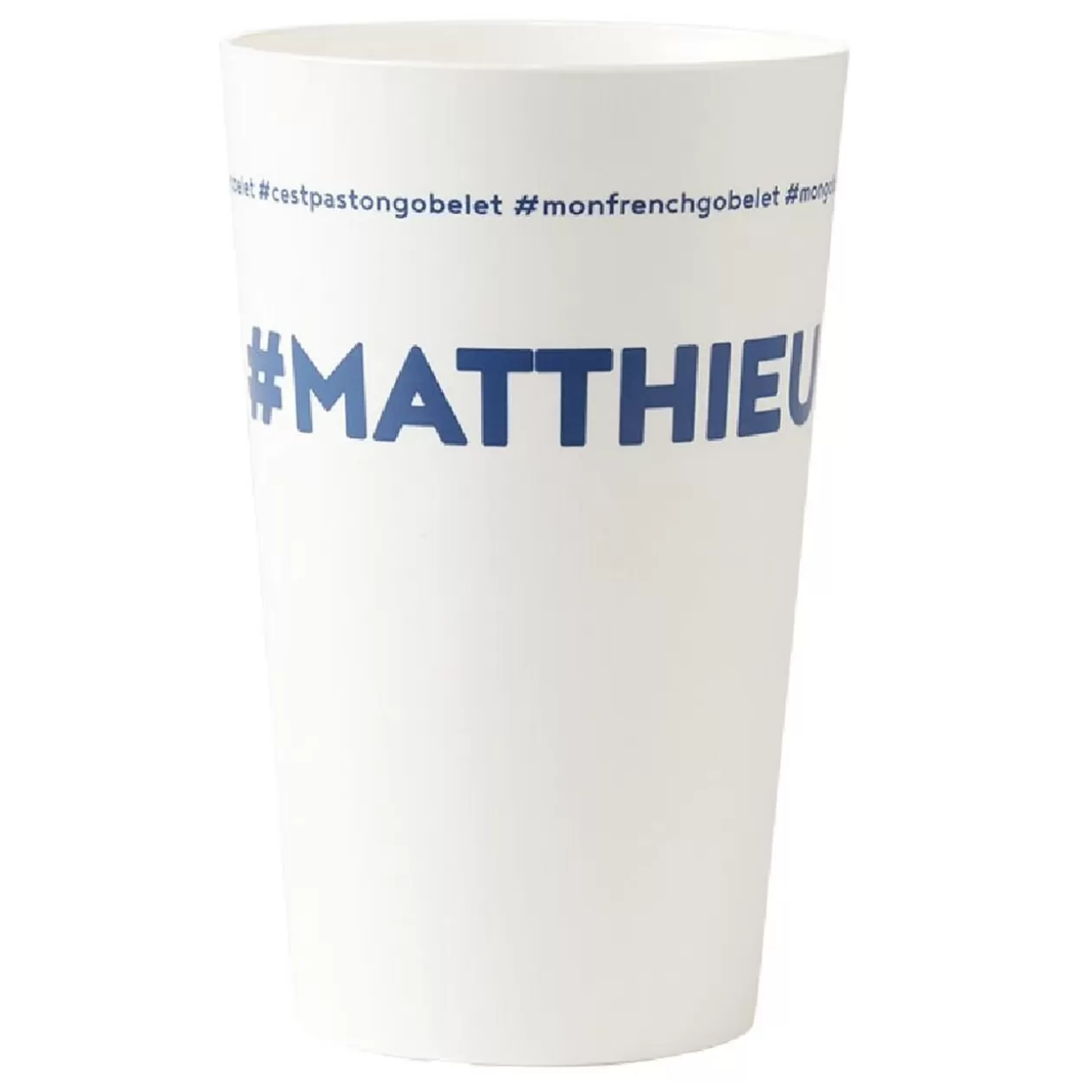 Gobelet plastique prénom #MATTHIEU 33cl>Gifi Outlet