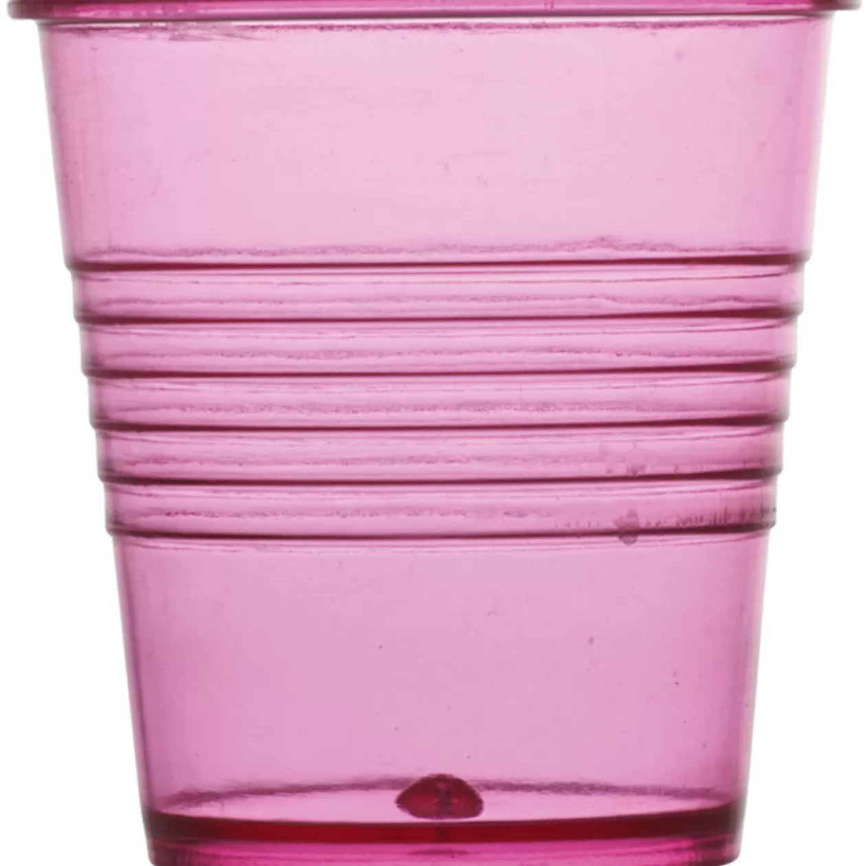 Gobelet plastique rose transparent x4>Gifi Hot